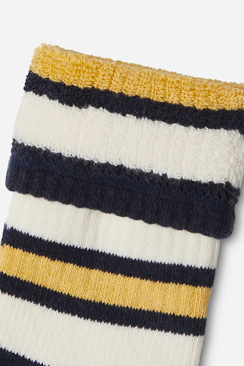 Luxury Yarn Stripe Crew Sock