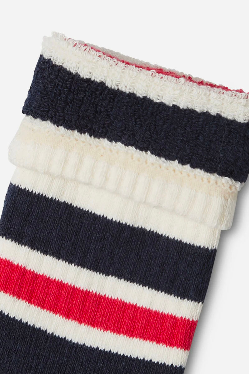 Luxury Yarn Stripe Crew Sock