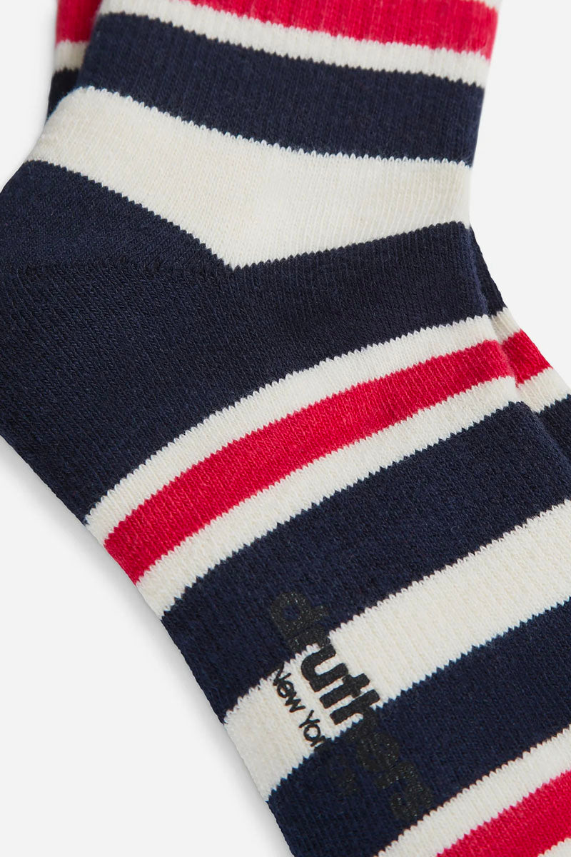 Luxury Yarn Stripe Crew Sock