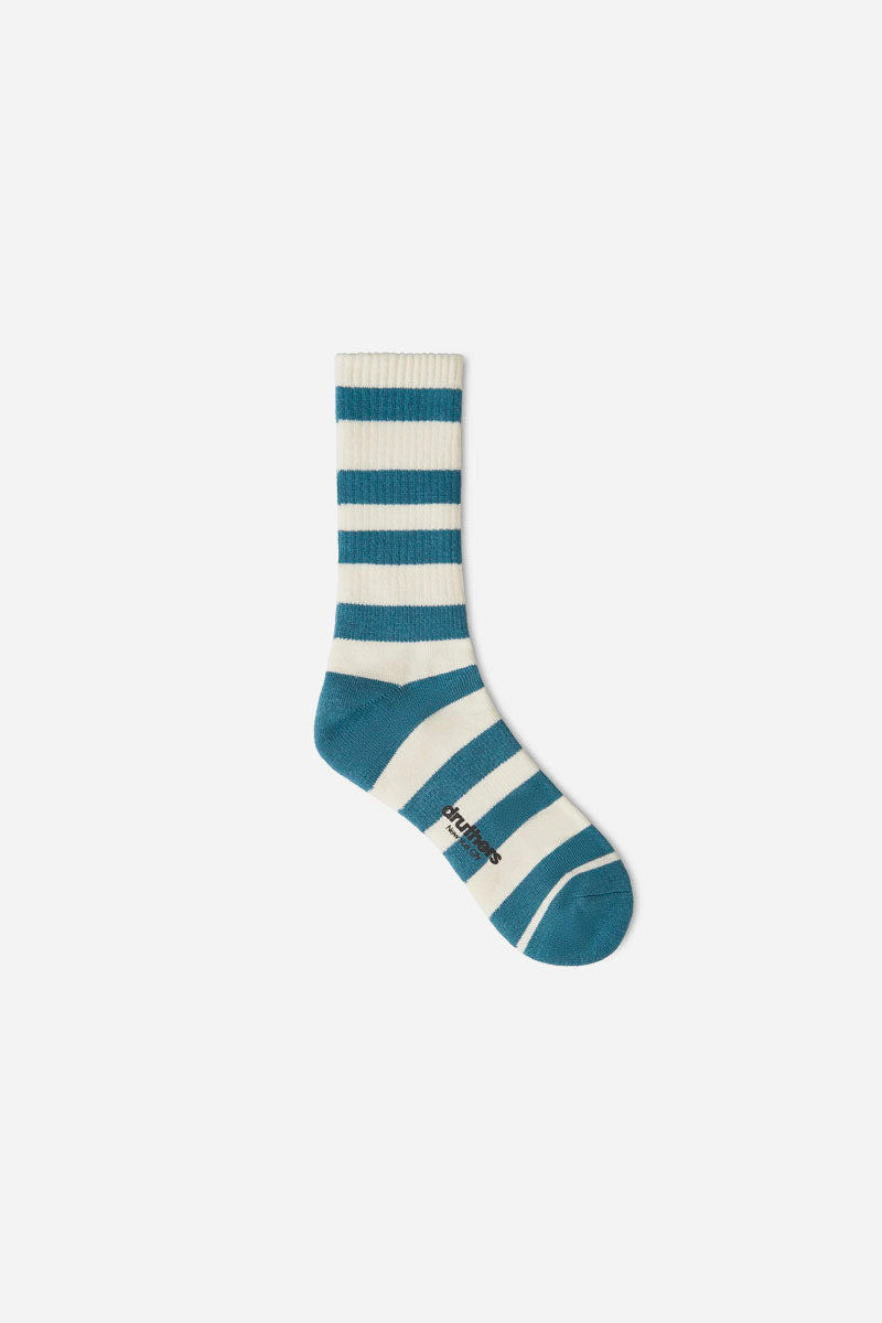 Luxury Yarn Stripe Crew Sock