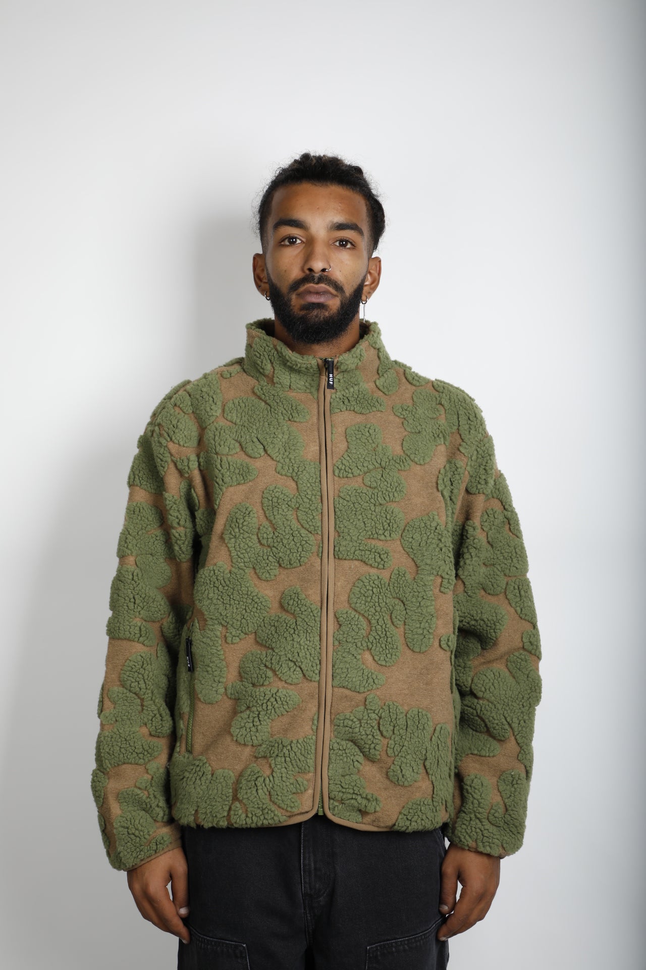 HUF JACKET ABSTRACT HIGH PILE JACQUARD