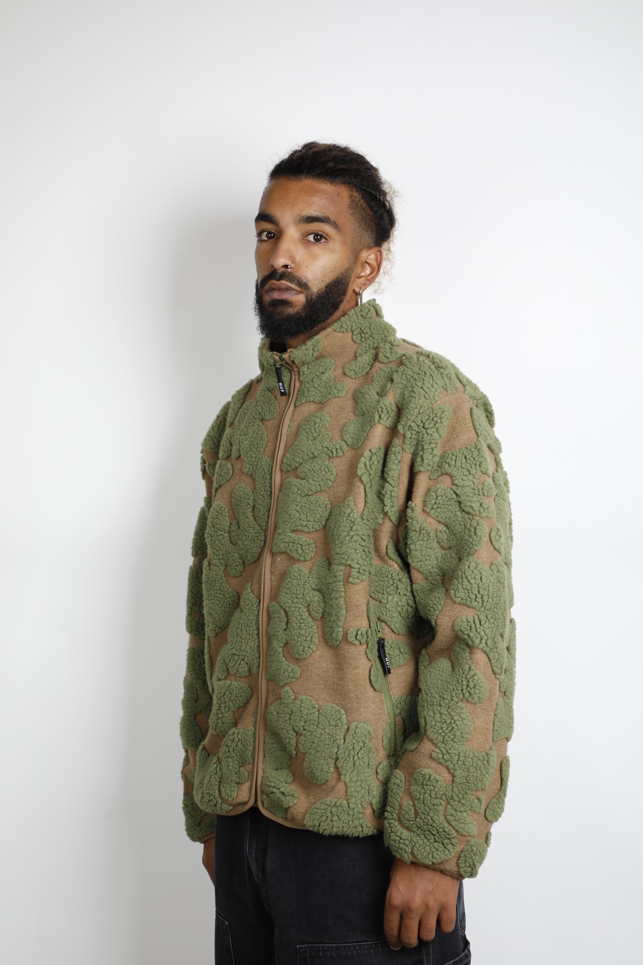 HUF JACKET ABSTRACT HIGH PILE JACQUARD