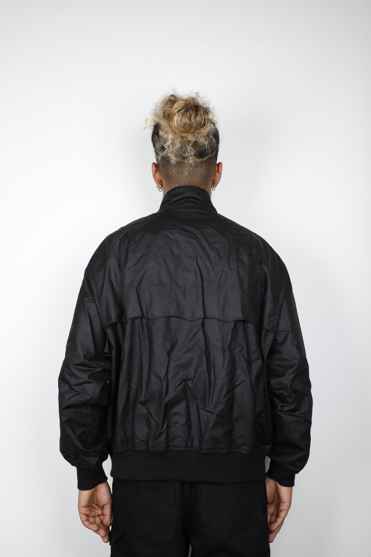 BARBOUR x BARACUTA MA-1 WAXED HARRINGTON JACKET