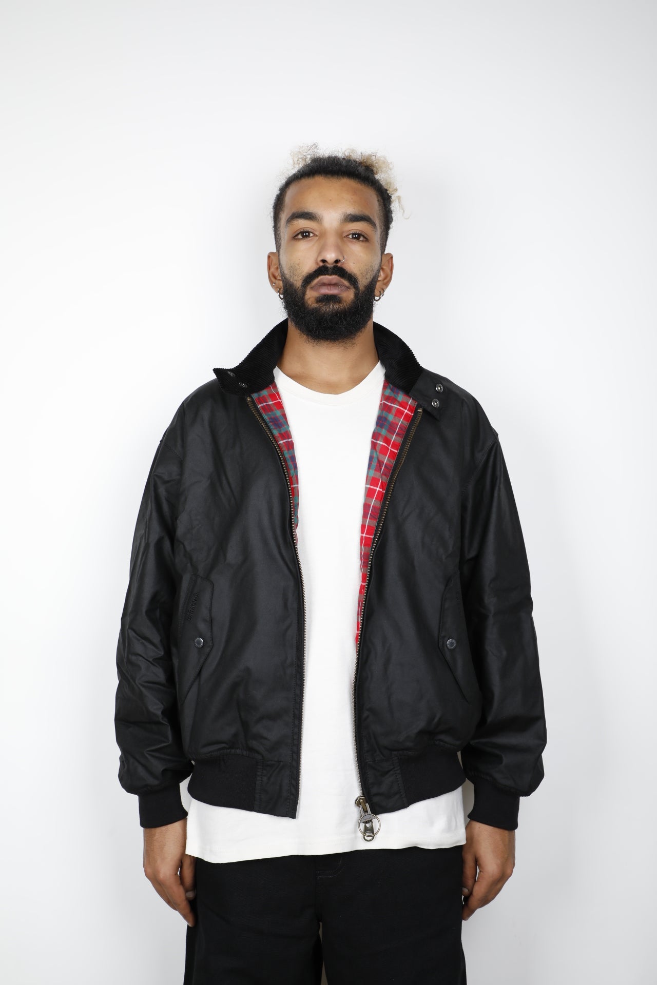 BARBOUR x BARACUTA MA-1 WAXED HARRINGTON JACKET