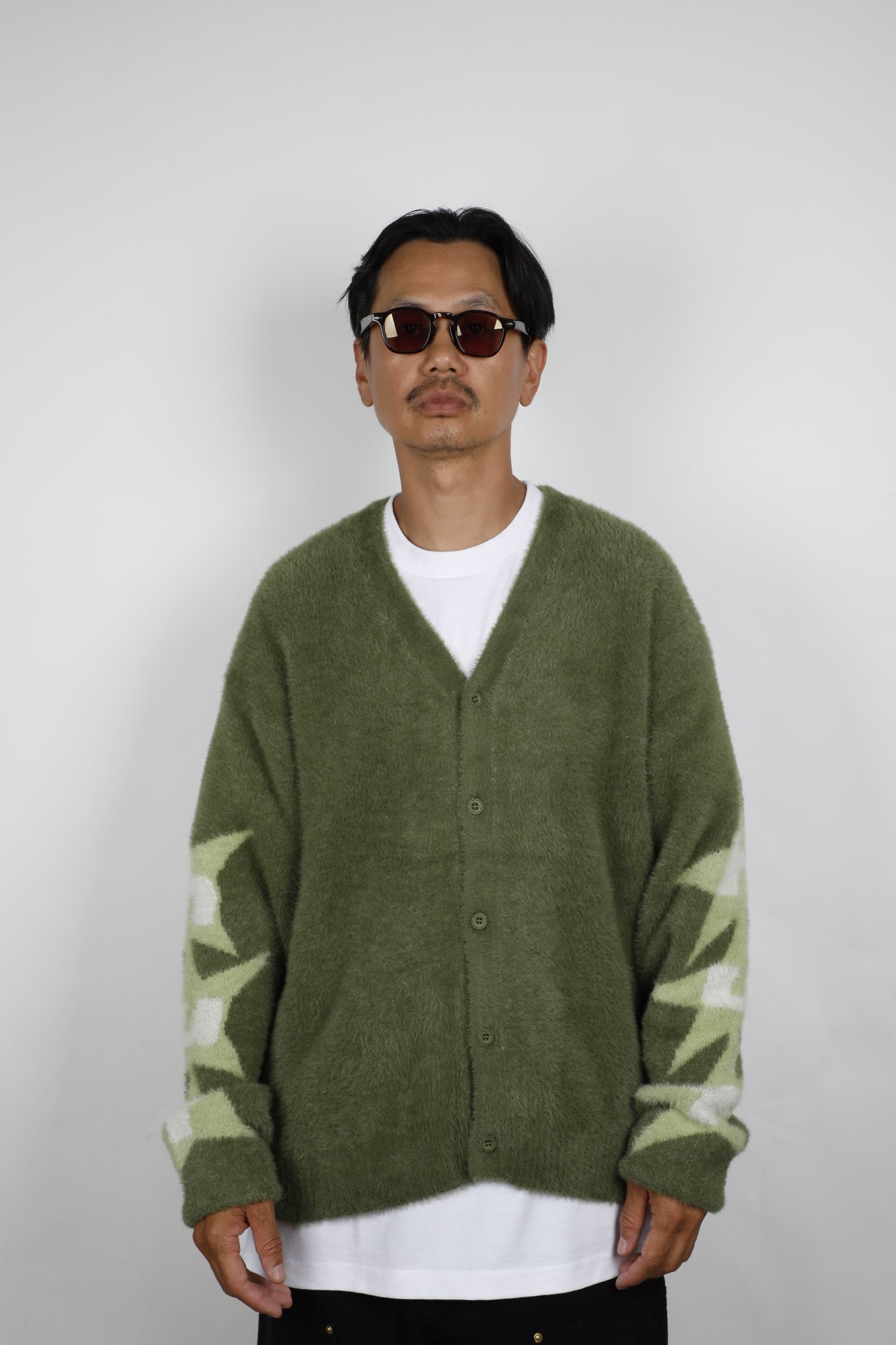 HUF URSA MOHAIR CARDIGAN