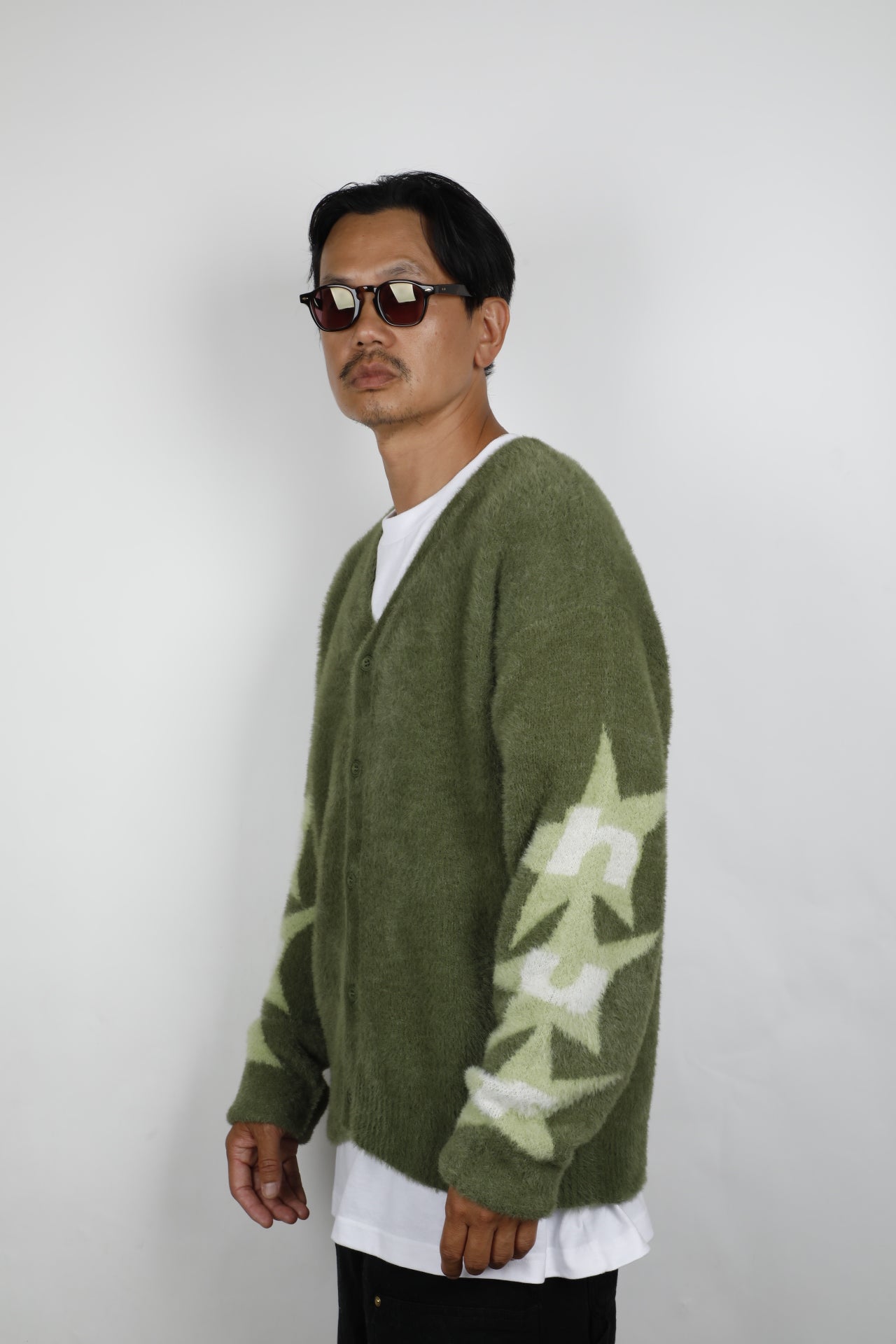 HUF URSA MOHAIR CARDIGAN