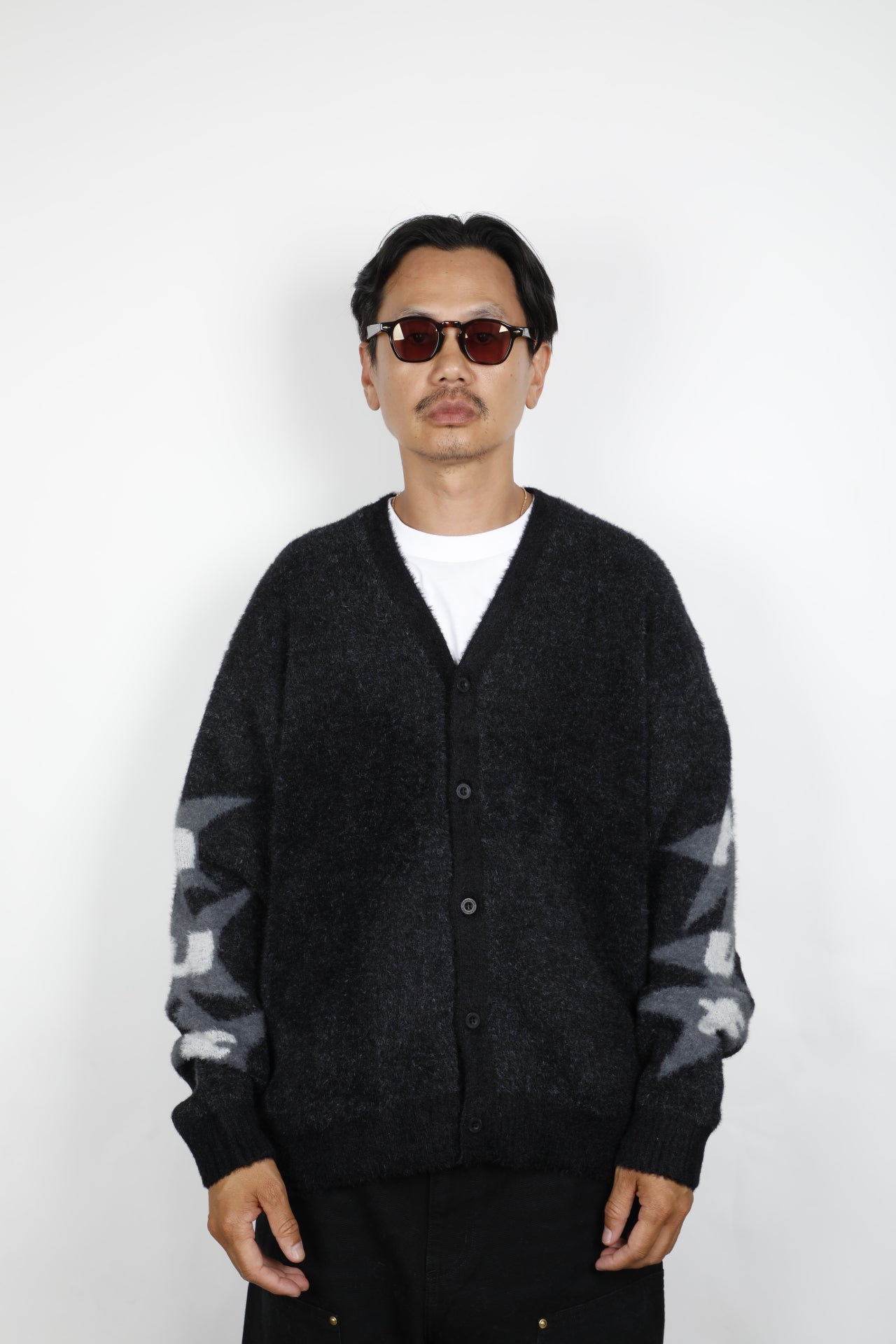 HUF URSA MOHAIR CARDIGAN