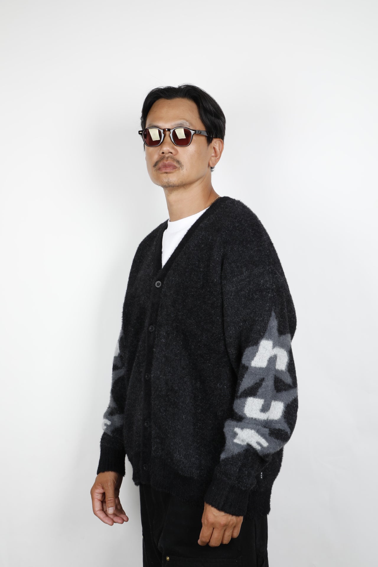 HUF URSA MOHAIR CARDIGAN