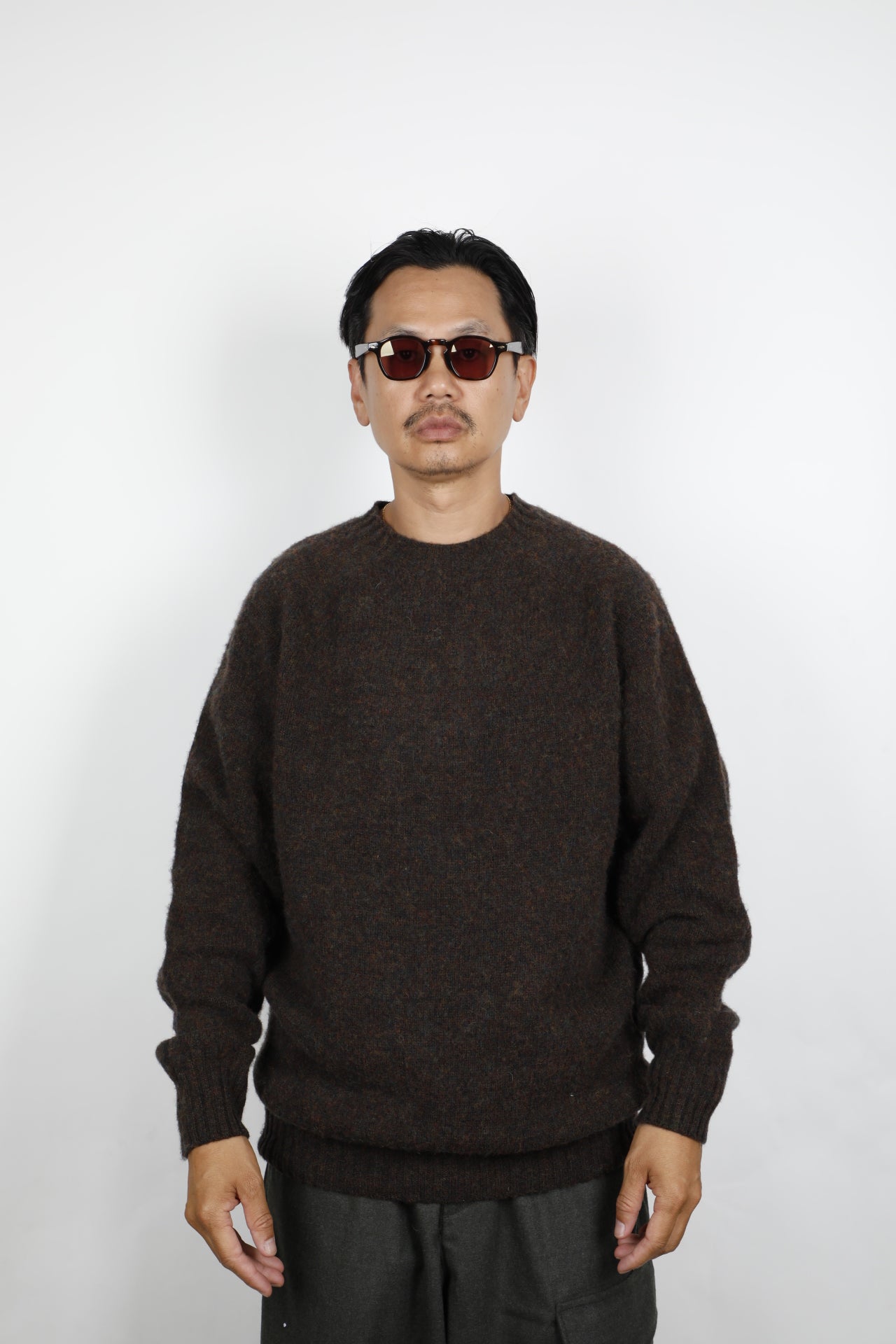 SUEDEHEAD  CREW KNIT