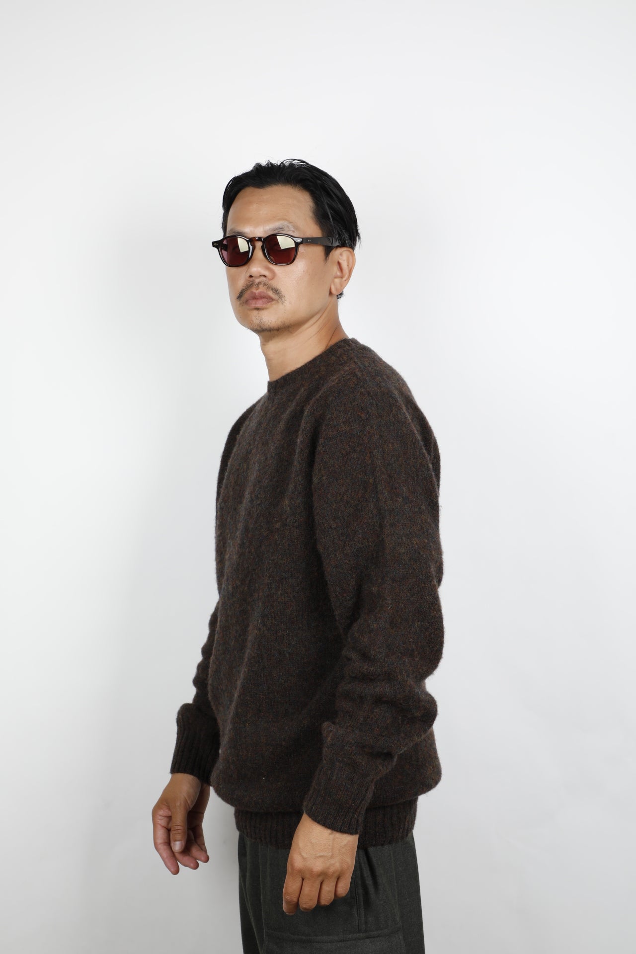 SUEDEHEAD  CREW KNIT